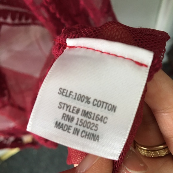 🌼Blue Rain Lacey Maroon robe - Picture 8 of 11